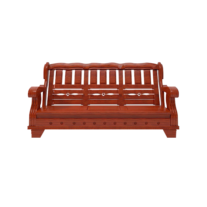 企诺 简约办公沙发家居待客洽谈沙发三人位SF-18  胡桃色  