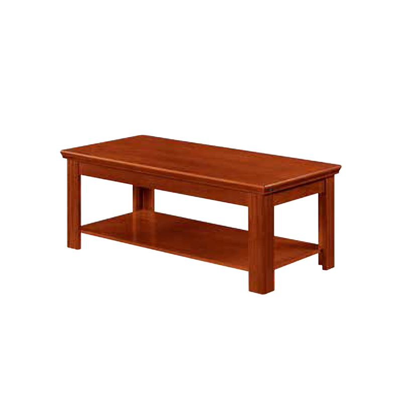 企诺 油漆办公时尚胡桃木色长茶几LN0123  胡桃色  