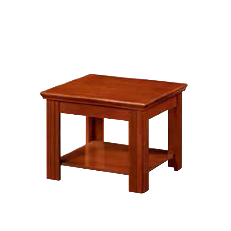 企诺 时尚油漆矮桌胡桃木色方茶几LN0063  胡桃色  