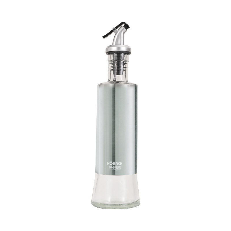 康巴赫按压式玻璃防漏油壶（单支） LPB-Y300（单位：个） 不锈钢色