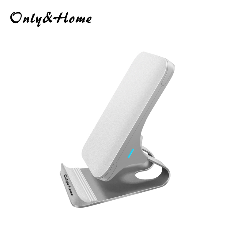 Only&HomeQI无线金属手机支架KL-ZJ-02 亚光磨砂白色