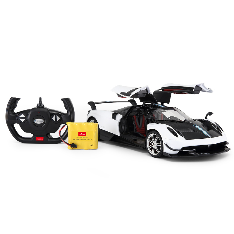 RASTAR 星辉 1:14帕加尼风神 儿童遥控汽车模型 外置充电 75460  黄/白/黑 随机  