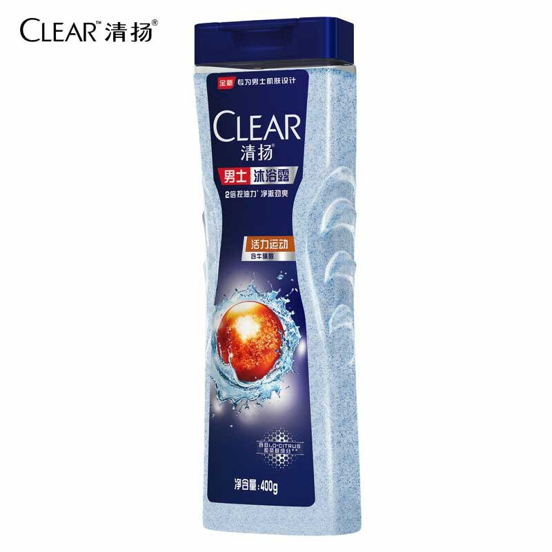 清扬男士平衡控油沐浴露活力运动400G单位：瓶 混色