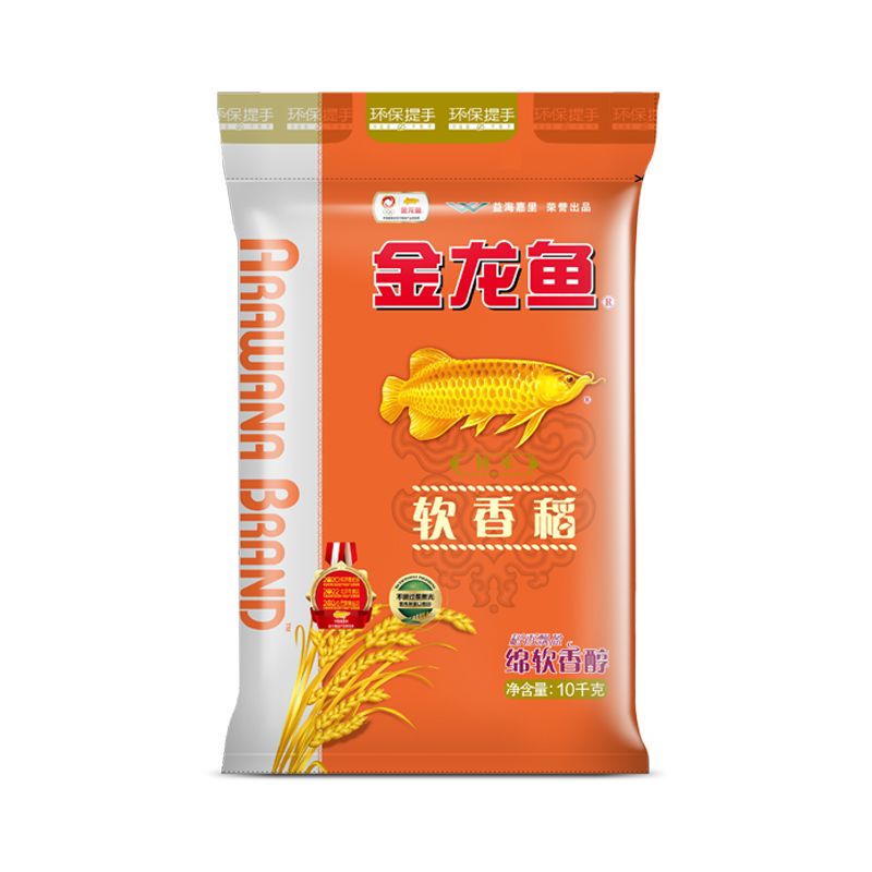 金龙鱼苏北大米南方米软香稻大米10kg  白色  
