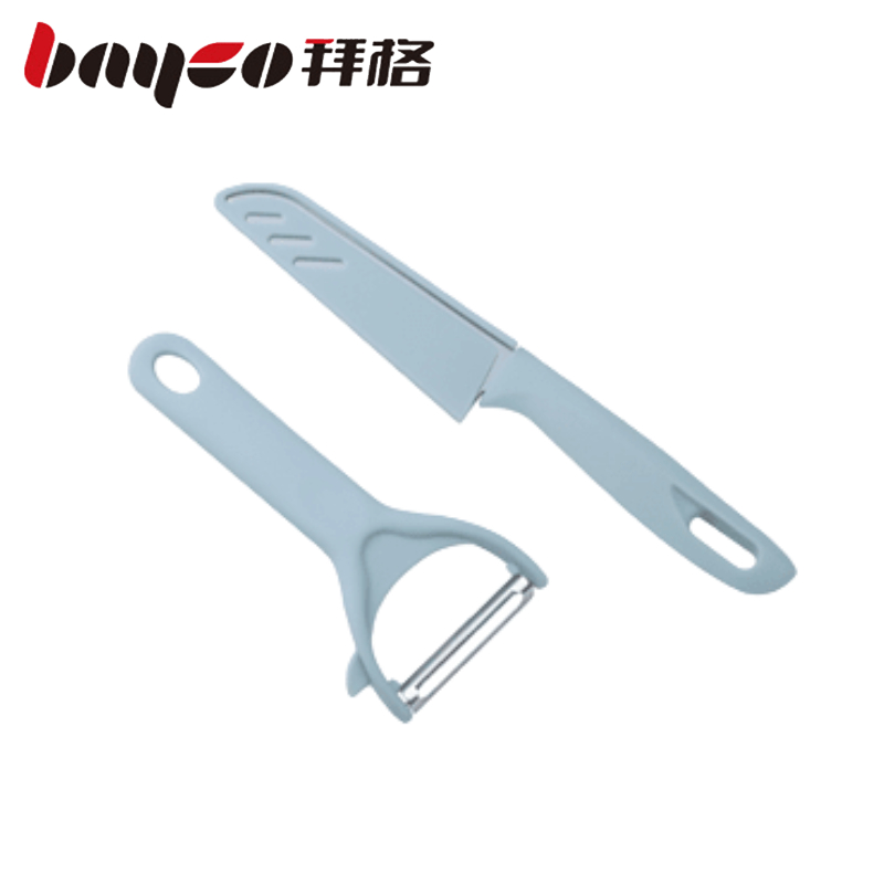 拜格（BAYCO） 果刀刨2件套 BD1001 水果刀+刮刨 混色（单位：套）