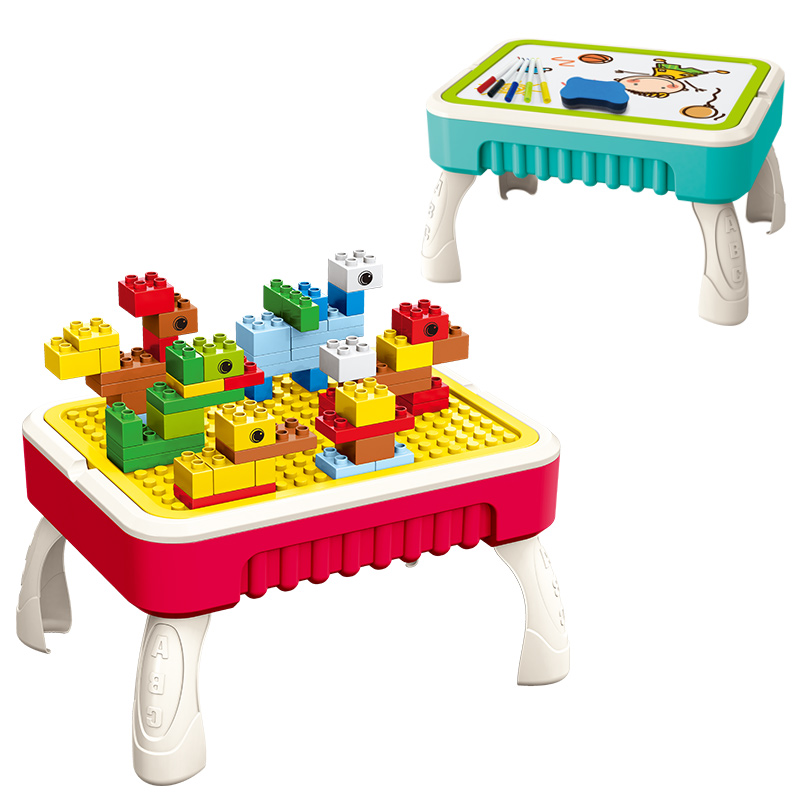 婴侍卫  多功能双面积木绘画桌  566-298  红/绿 颜色随机  
