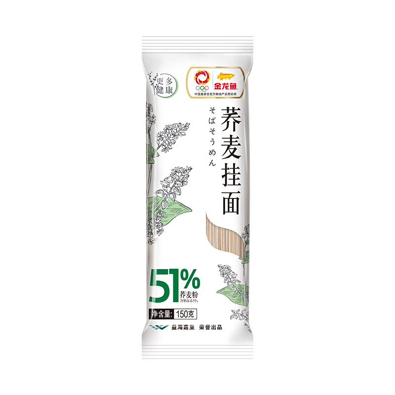 金龙鱼优+荞麦挂面150g  白色  