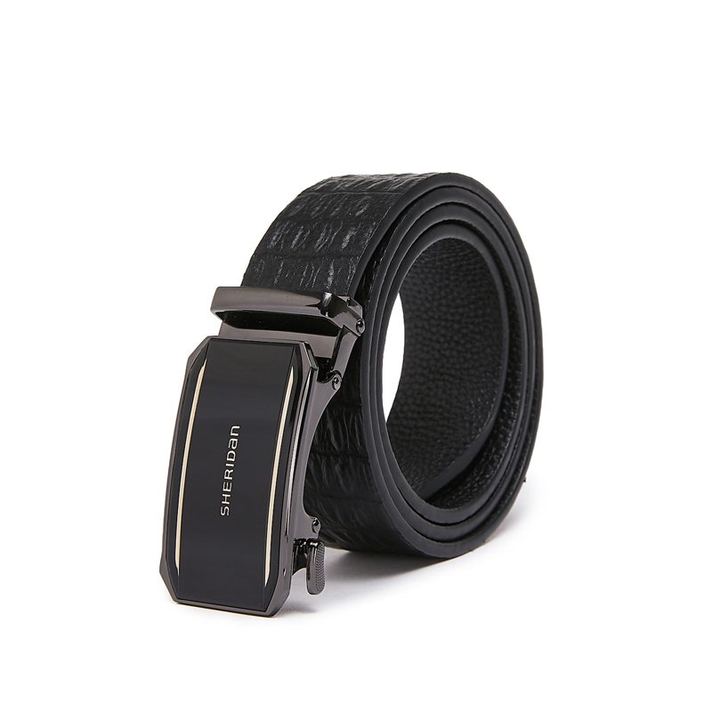 喜来登自动扣皮带NL200558S  黑色  