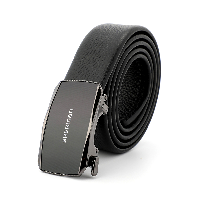 喜来登内穿自动扣皮带NL210352S  黑色  