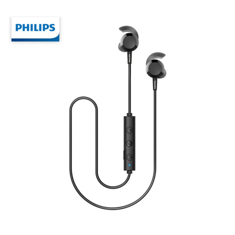 飞利浦PHILIPS TAE4205无线蓝牙颈挂入耳式音乐耳机  黑色  