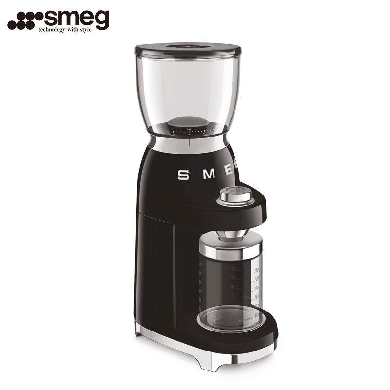 SMEG斯麦格CGF01意大利进口 电动磨豆机咖啡豆研磨机咖啡机磨粉机（单位：台） 黑色