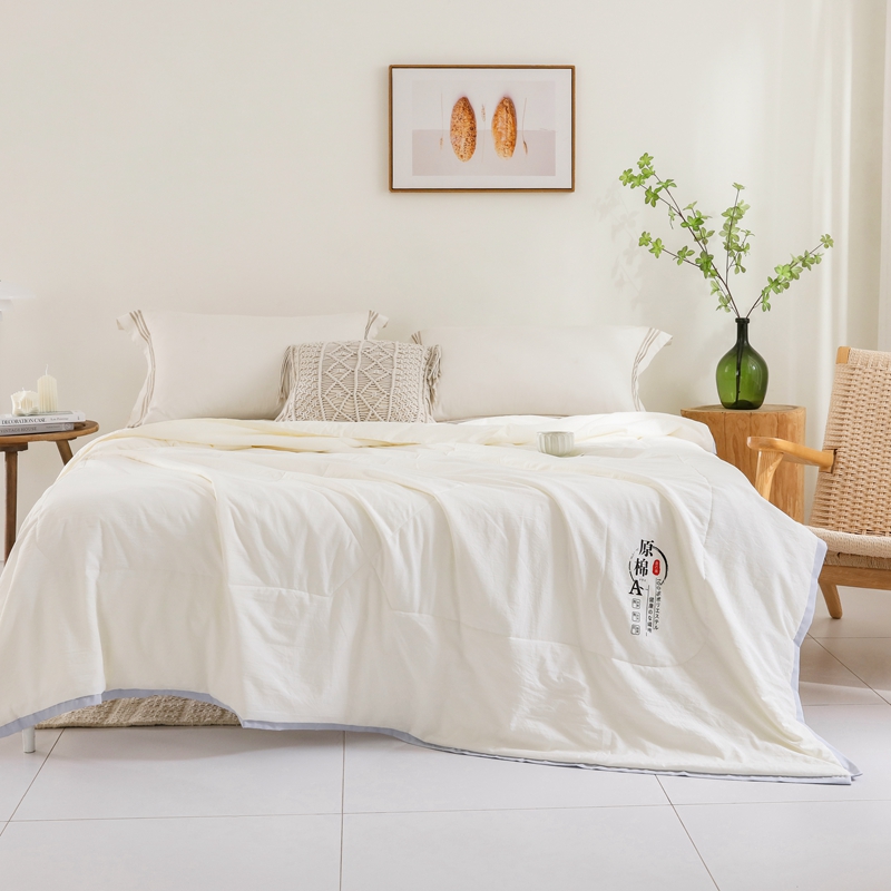 CaldiceKris（中国CK）A类原棉夏被CK-JF11088-2  浅米黄  