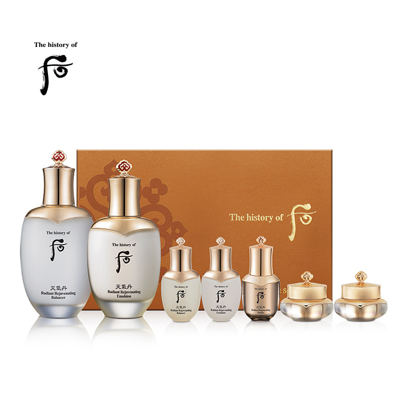 后天气丹花献光彩紧颜系列礼盒7件套（333ml）  香槟色  