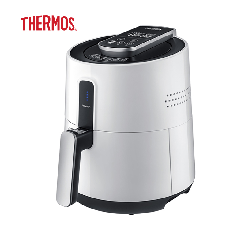 THERMOS膳魔师无油空气炸锅 EHA-5731D 白色  本白色  