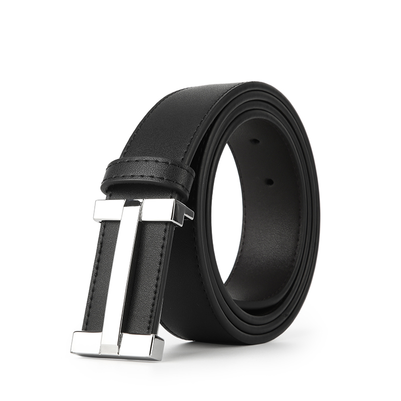 恒源祥（HYX）简约H头真皮皮带HYX0574（单位：条） 黑色