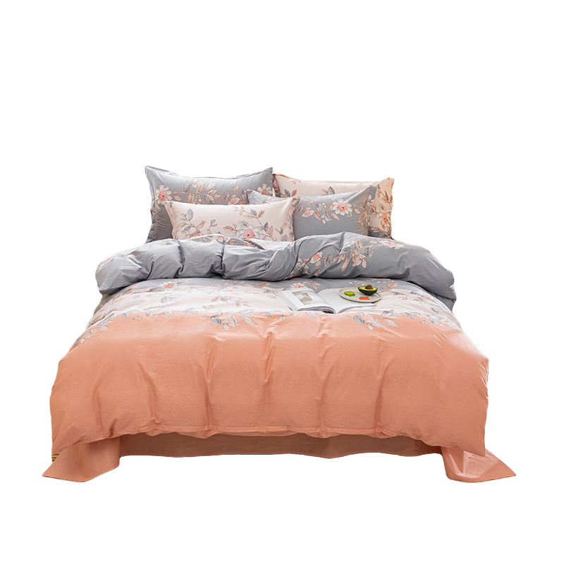 金丝莉 慢生活全棉套件艾莲娜200&times;230cm（套）粉 花色