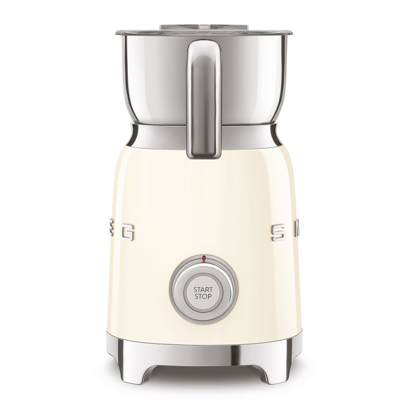 SMEG斯麦格 意大利进口电动奶泡机家用全自动冷热打奶器巧克力机MFF11（单位：台） 奶油色