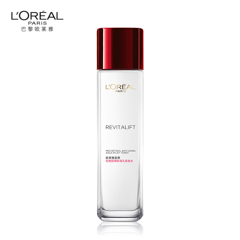 欧莱雅（LOREAL ）复颜视黄醇精粹清乳柔肤水130ml（单位：瓶） 白色