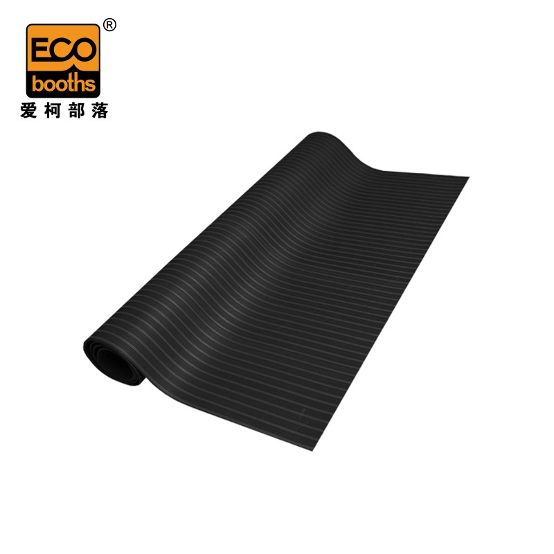 爱柯部落 绝缘垫 5kv-10KV绝缘胶垫1m&times;1m&times;5mm配电室耐高压绝缘橡胶板绝缘胶皮 黑色 110284  黑色  