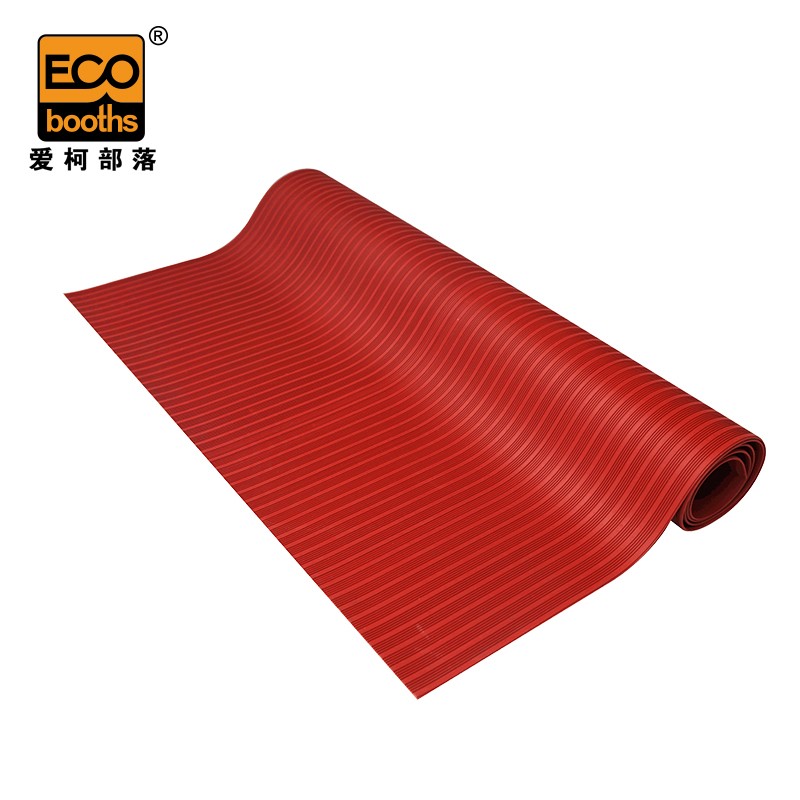 爱柯部落 绝缘垫 耐高压5000v橡胶垫1mx5mx3mm配电室绝缘橡胶板绝缘胶皮耐磨耐压防滑 红色 可定制 110263  红色  