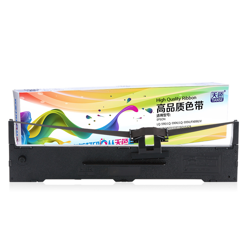天色适用EPSON爱普生LQ-590K色带架FX890 SO15329 LQ595K打印机色带（10个起订））  黑色  