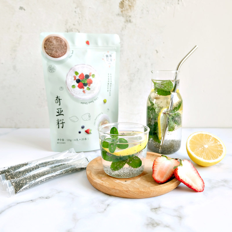 喜善花房奇亚籽即食冲饮奇亚子即食免洗墨西西哥谷物代餐饱腹袋装喜善花房奇亚籽120g/袋*2  本白色  