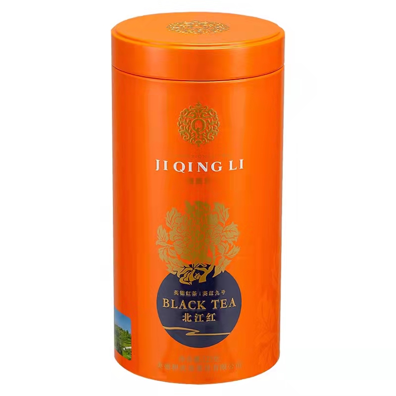 积庆里（jiqingli）茶叶英红九号英德红茶 北江红125克（单位：罐）灰橙色