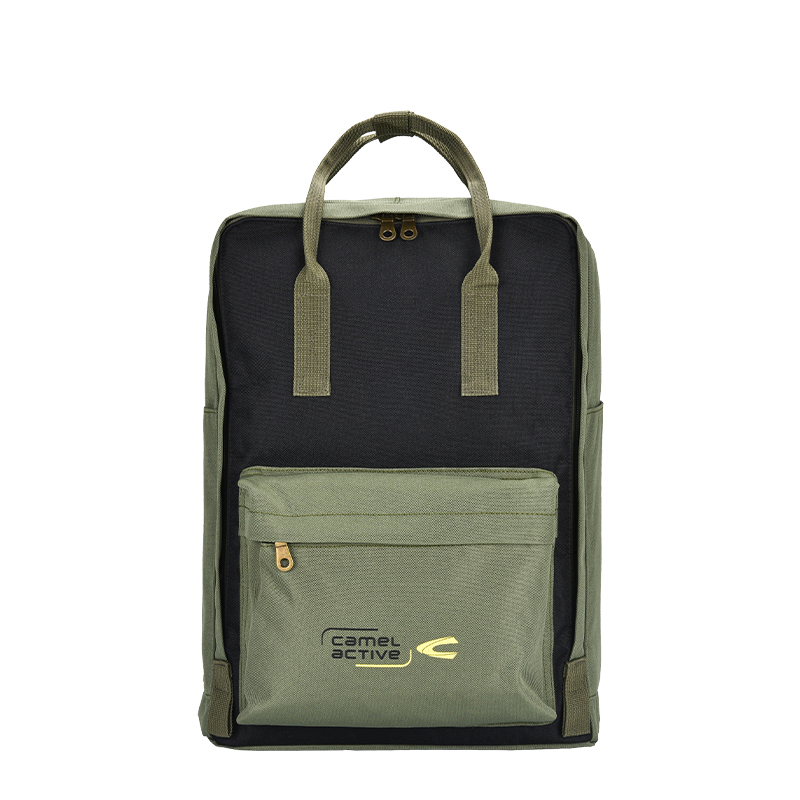 骆驼动感（camel active）巴登-北欧风双肩背包LTC02116  军绿色  