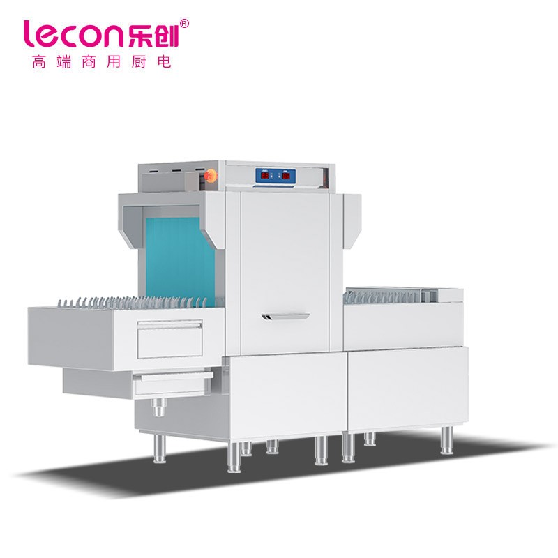 乐创(lecon)商用洗碗机 长龙式自动化刷碗机 单缸单喷淋 LC-J-FD2300（台） 灰色