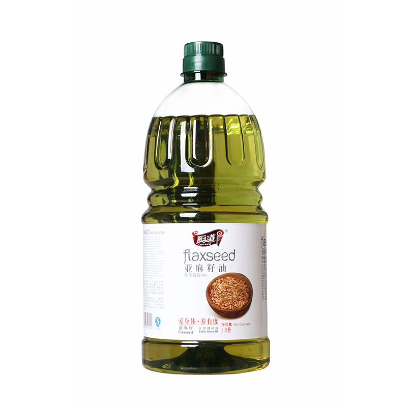 厨道亚麻籽油礼盒1.8L*2/提 褐色