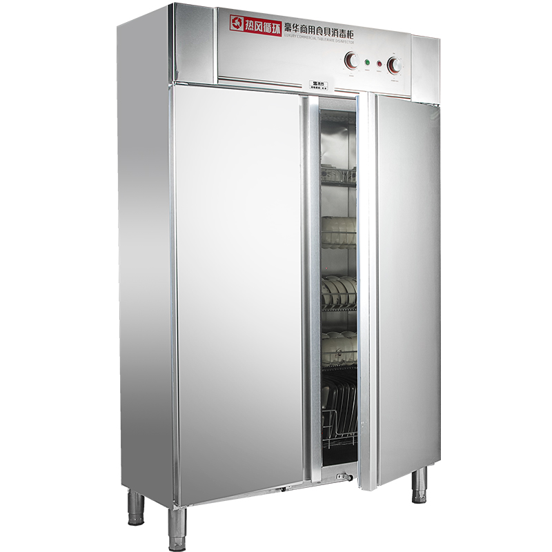 圣托（Shentop）消毒柜商用立式 酒店饭店厨房消毒碗柜 二星级食堂餐盘不锈钢 热风循环餐具高温柜【带磁钢】5层标配款 RTP910-K2  不锈钢色  