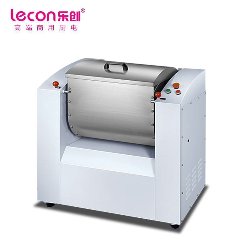乐创(lecon) 商用和面机 卧式揉面机涡轮大型揉搅面机150公斤 LC-J-HJ150B  不锈钢色  