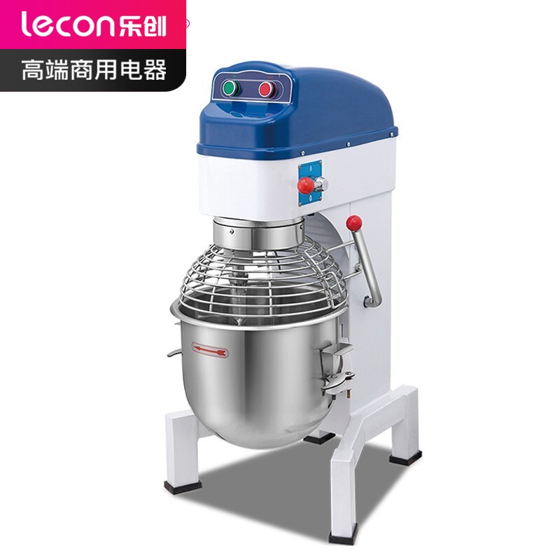 乐创 (lecon)商用搅拌机 20L多功能打蛋器全自动蛋糕大型搅拌器 LC-J-BM20  不锈钢色  