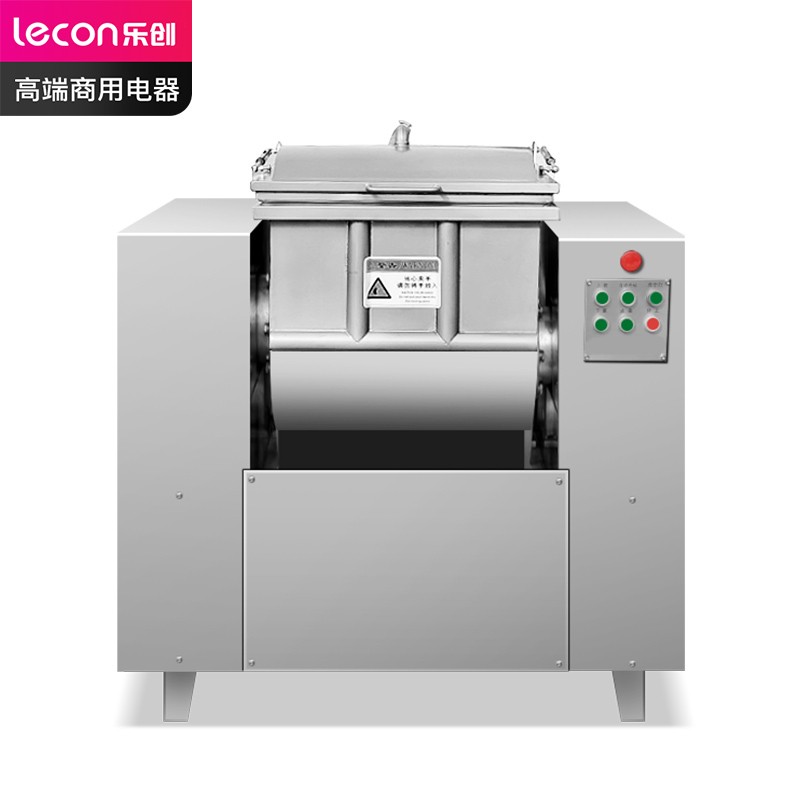 乐创（lecon）商用和面机 饭店食堂揉面搅面真空和面机 15KG/次 LC-J-HMZK15  不锈钢色  