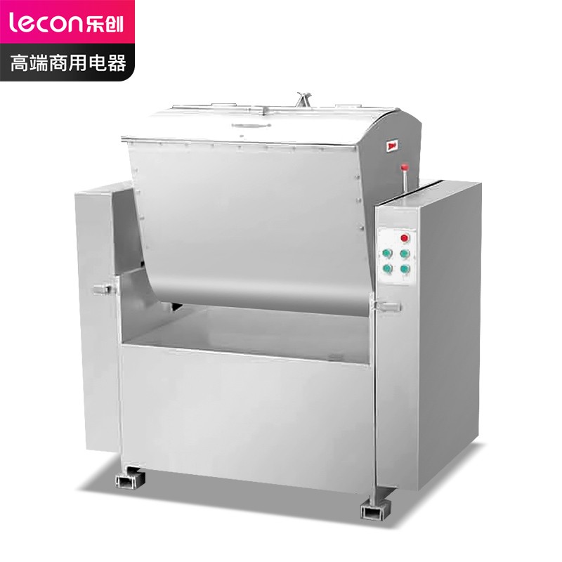 乐创（lecon）商用和面机 饭店食堂揉面搅面自动和面机 100KG/次 LC-J-HW100/台 不锈钢色