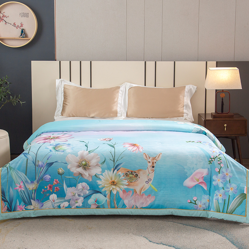 超柔大豆抑菌数码夏被JDXB220218/200*230  尼加拉蓝  