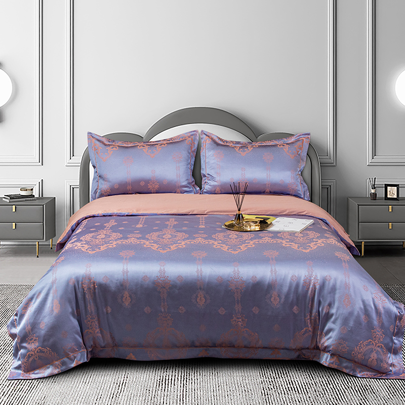 乔德家纺提花四件套-左岸JDTH2006/200*230  豆沙色  