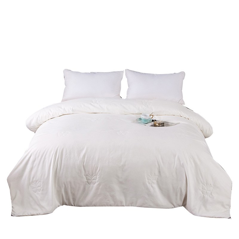 乔德臻柔金边桑蚕丝被JDCS004/200*230  白色  