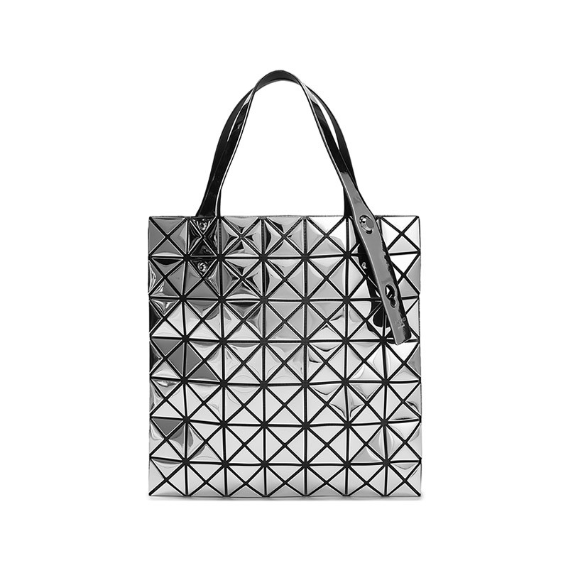 BaoBao Issey Miyake 三宅一生女士PVC七格手提单肩包Z11100590515/个 银色