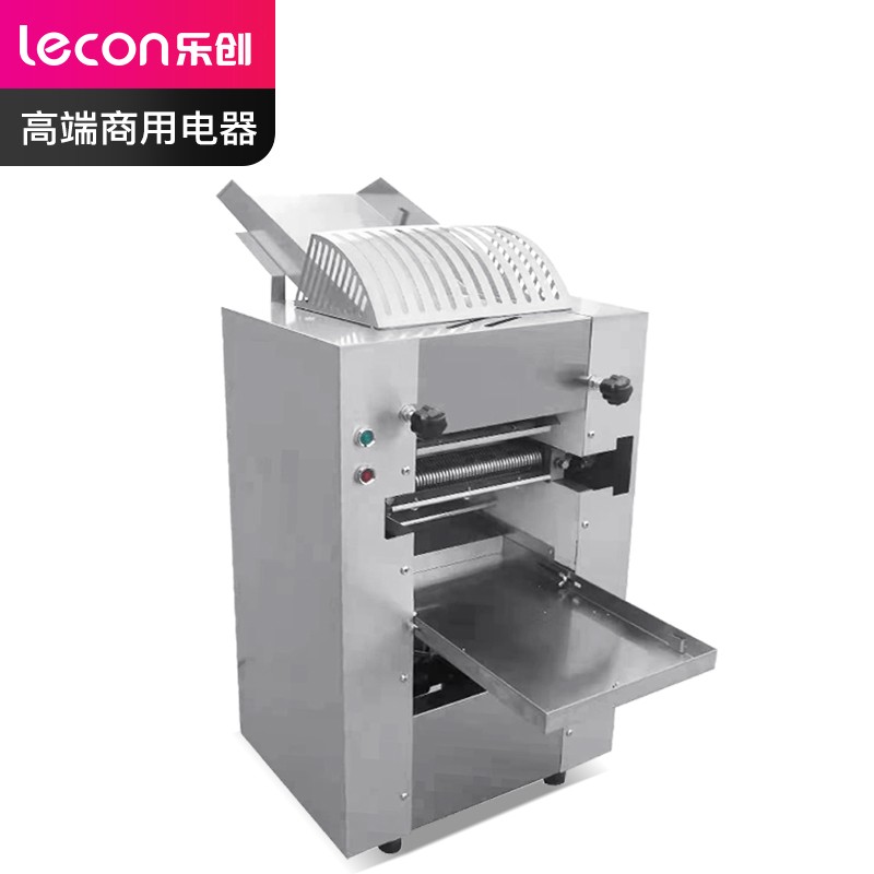 乐创（lecon）商用压面机 不锈钢擀面皮机转速39R/MIN LC-J-YMT50（单位：台） 银色