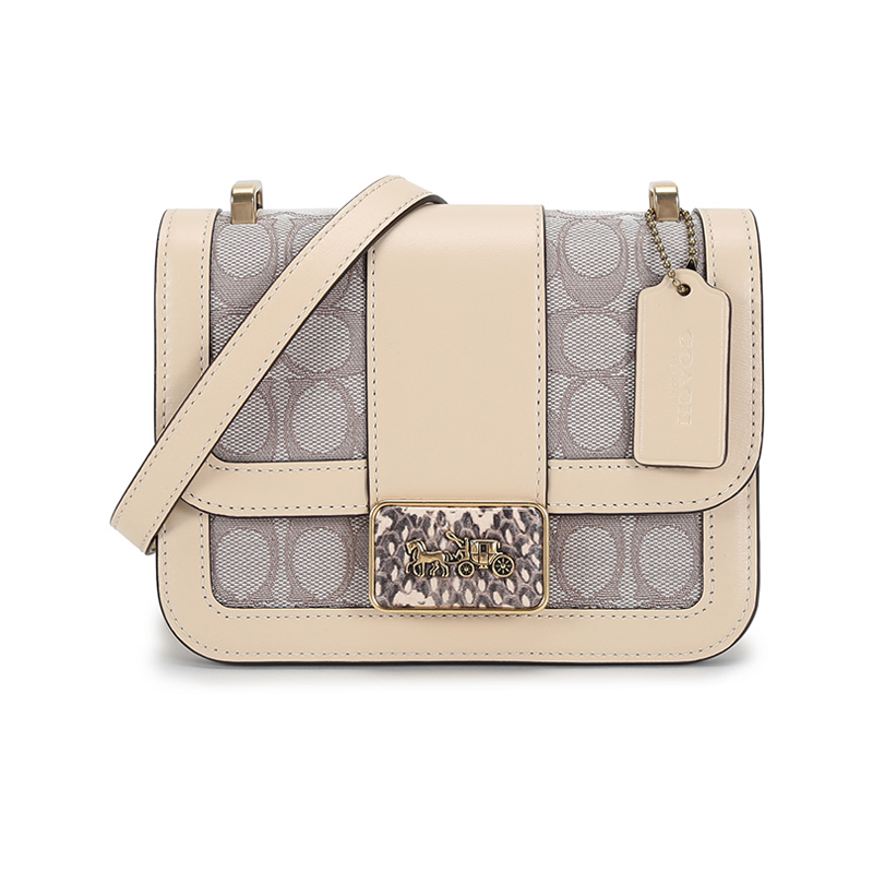 Coach 蔻驰女士专柜款单肩斜挎包Z11100554440（单位：个） 象牙色