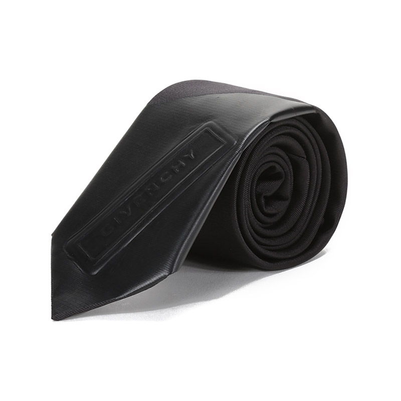 Givenchy 纪梵希男士丝质领带黑色徽标图案Z11100515680（单位：条） 黑色