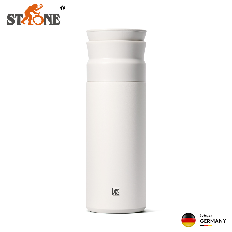 司顿 不锈钢保温杯450ml 白色STY301W