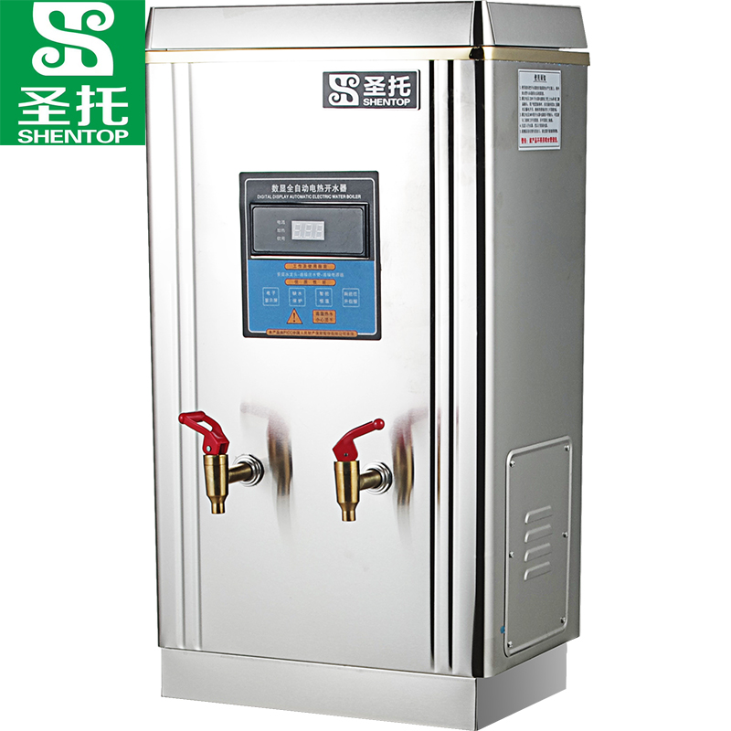 圣托（Shentop）电热开水器商用大容量 工厂饭店全自动进水开水机 304不锈钢内胆热水器 STK-M60  不锈钢色  