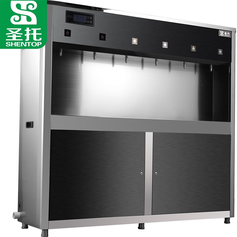 圣托（Shentop）学校医院大型直饮机 5级400G RO反渗透开水器商用 STK-E6 不锈钢色