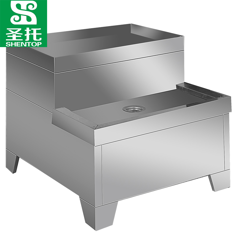 圣托（Shentop）豪华型电热开水器底座 饭店烧水器支撑座 步进式开水器支撑架 STK-P0  不锈钢色  