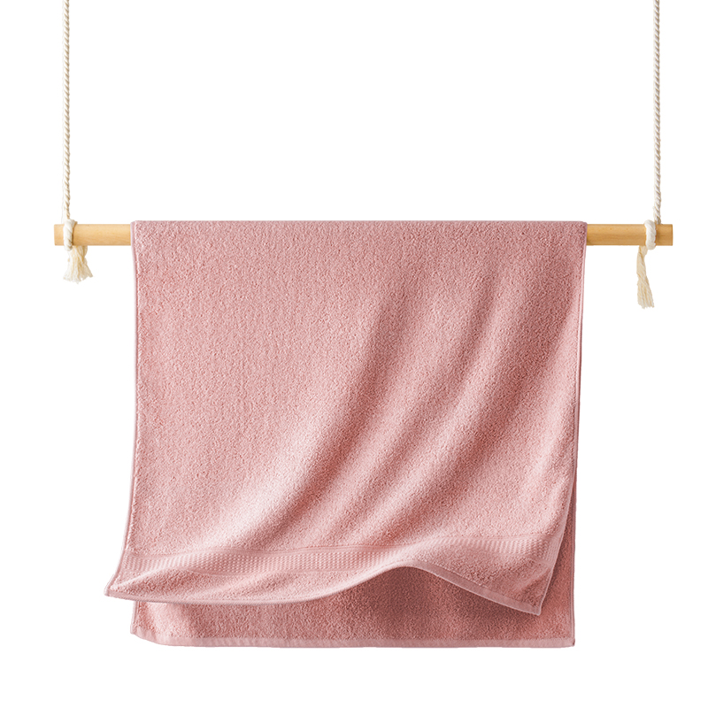 HOYO  臻品长绒棉浴巾礼盒装--7611 浅粉JP8720 单条装