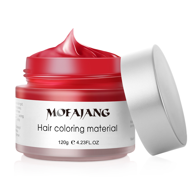 三个魔发匠造型发蜡造型发泥定型彩色发蜡120g  激情红120g  