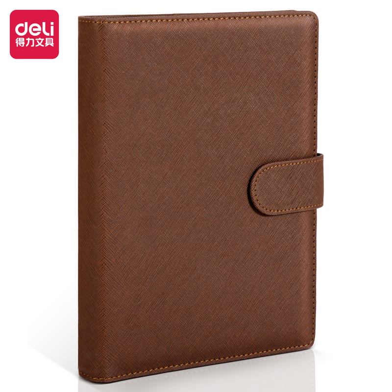 得力22801记事本250mm*175mm(棕色)(本) 棕色
