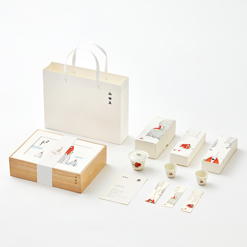 山田土蔡志忠联名款（阿波黎野生古树+盖碗）红茶 100g（50g*2）  原木色木盒  